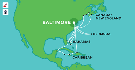 Cruises departing from Baltimore