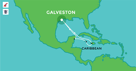 Cruises departing from Galveston