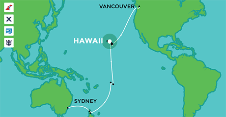 Cruises departing from Hawaii