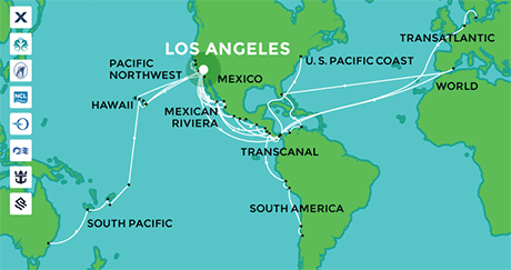 Cruises departing from Los Angeles
