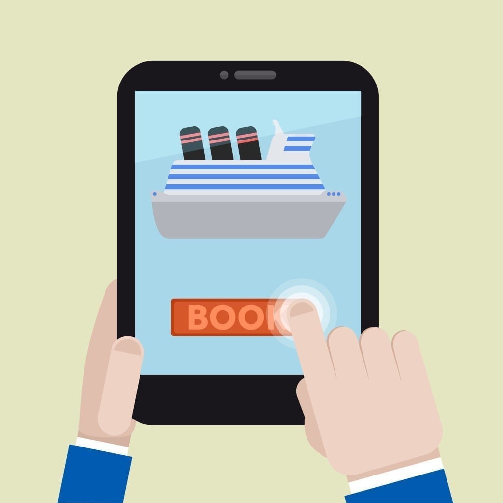 Booking Cruises on a Tablet